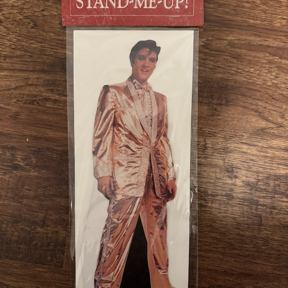 Set of three Elvis-themed stand up cards
